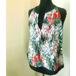 Elizabeth and James Printed Silk Blouse